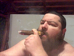 Gay cigar, belly, gigantic