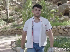 I fucked bearded Dillon Diaz first before he drilled my meaty ass