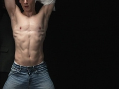 Attractive homo Dylan Tides masturbates while I dildo drill his ass