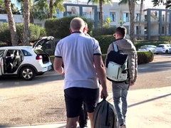 Insane youngster Wank Davis inhales three huge thick stiffys all at once