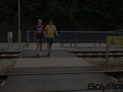 Blonde heartthrob Jamie Kelvin doggystyle fucked by Hanry