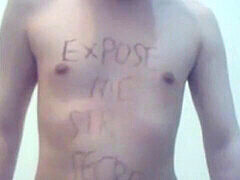 Webcam, faggot, gay slave