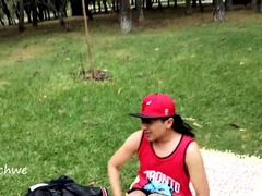 Taught as a fuckslut in the park with morbidity in Spanish