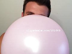 Balloon Fetish - Chris Blowing Balloons