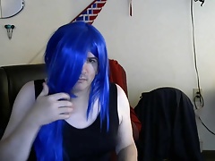 new blue wig