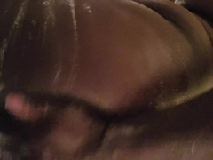 Black First-Timer has joy in the bathroom