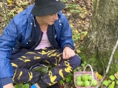 Random encounter in the woods: Stranger catches horny twink jerking off and dives into his tight hole - Part 377