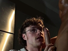 Timothy sucking Drake big cock