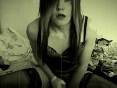 Crossdresser jerk off &big cumshot 2