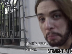 Sweet Latino turning gay after his first man to man sex