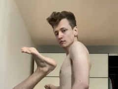 The man penetrated his roomy rigid