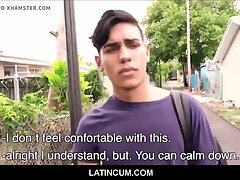 Young Straight Latino Boy Cash To Fuck Gay Filmmaker Outside