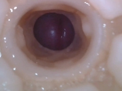 Epic close-up on the geyser of the gay-for-pay dad inwards the masturbator pal..