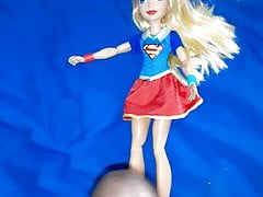 Supergirl doll getting cummed on