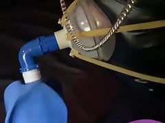 Inverted suspension with breath bag