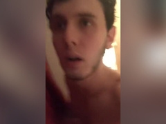 Amateur Twink plays at Glory Hole