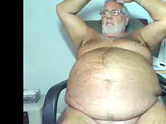 granddad stroke on webcam