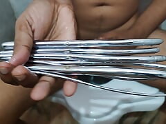 Man Clean His Panis With Dilator