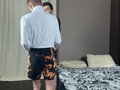 2 stepbrother jizz on each other