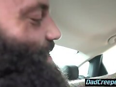 Sweaty Sex in the hot car- DadCreeper