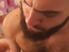 Hot Hairy Stud Takes a Cum Shower