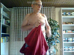 bisex grandfather flash on cam