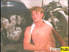 Garage, big tits, fake tits