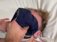Massive brother-in-law laughs subjugated brutha at a motel