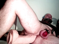 Dildo deepthroat, gay spider gag, braces