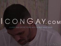 Sexy stud Calvin Banks receives sensual massage and blowjob before sixty nine