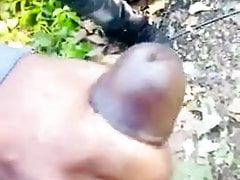 Stroking Dick Outdoors