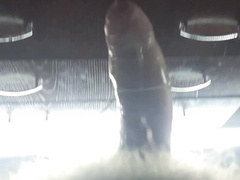 Domineering hetero man ejaculates rigid from an electronic hitachi