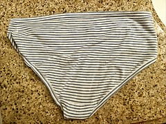 SD dirty panties: Light Blue Stripes, 2 days to cum in