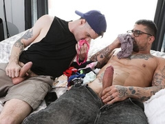 College buds Ryan Bones and Seb Leblan are not so straight