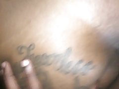 Thug fuck tatted New Orleans black tranny