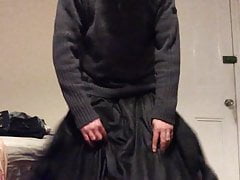 Another cumshot on my favourite skirts (hoopskirt on)