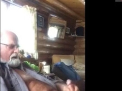 Grandpa Masturbating on Webcam