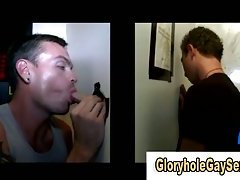 Straight twink gets gay bj at gloryhole