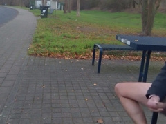 German daddy wanking outdoor 5