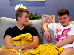 Trying some new positions while drilling his tight asshole