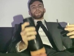 Smoking and Fleshlight Ravaging in Suit (PART two)