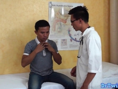 Chinese twunk eating ass his homosexual patient