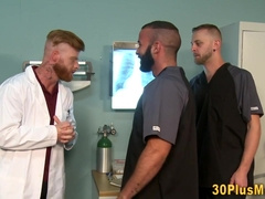 Fag Unshaved Cubs Trio Way Porking Rectally