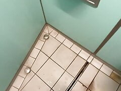 German boy piss on highway public toilet