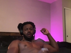 Gam wiggling Salivating BIG BLACK COCK solo fucky-fucky and guts have fun