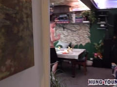 WET Without a condom easter pummel on the floor (giant long uncircumcised schlongs!)