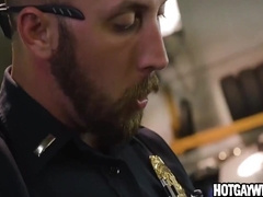 Two Officers Arrest A Guy Then Fuck Him ( 1) - Gay Porn 5 Min