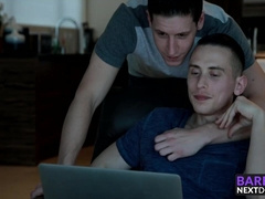 Three handsome horny guys make each other dreams come true