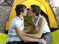 2 RussianTwink stud's no condom Outdoor Sex