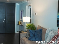 Brunette Shae Reynolds worships muscular stud Jax Thirios nice body and big cock